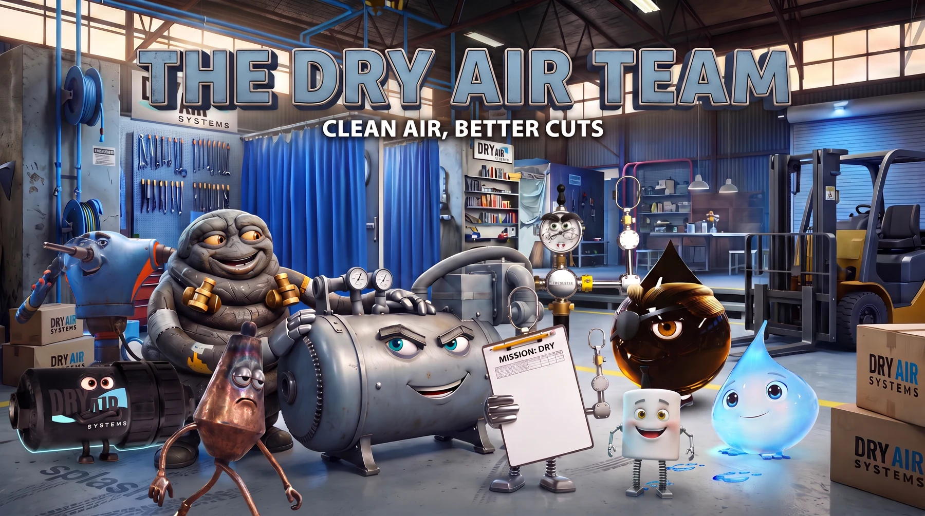 The Dry Air Team ensemble artwork from The Fourth Utility